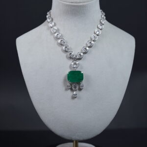 Imperial Emerald Pendant Necklace