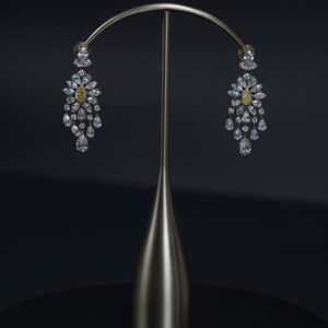 Sunburst Yellow Chandelier Earrings