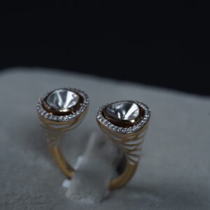 Solitaire Embrace Open Ring