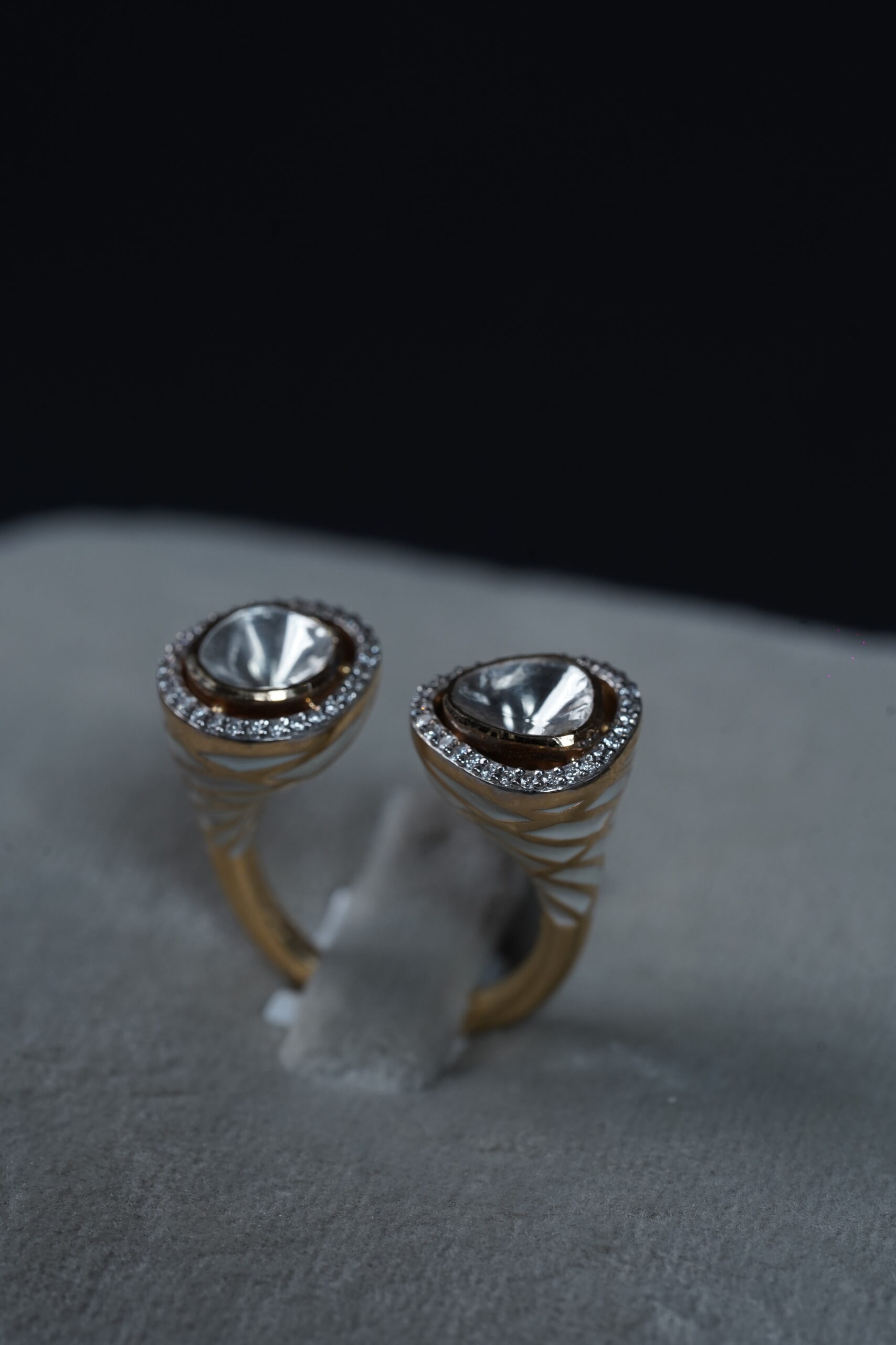 Solitaire Embrace Open Ring