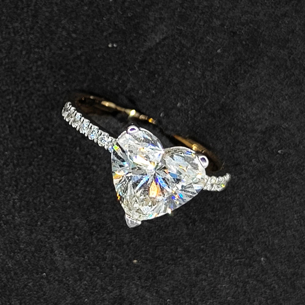 Heart Shape Solitaire Ring