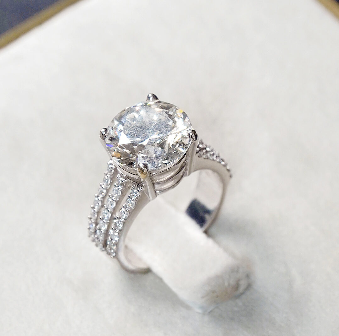Crown Solitaire Diamond Ring