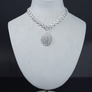 Solstice Yellow-Diamond Pendant Necklace