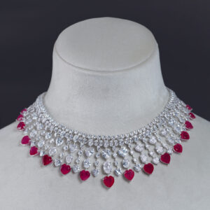 Crimson Heart Cascade Choker