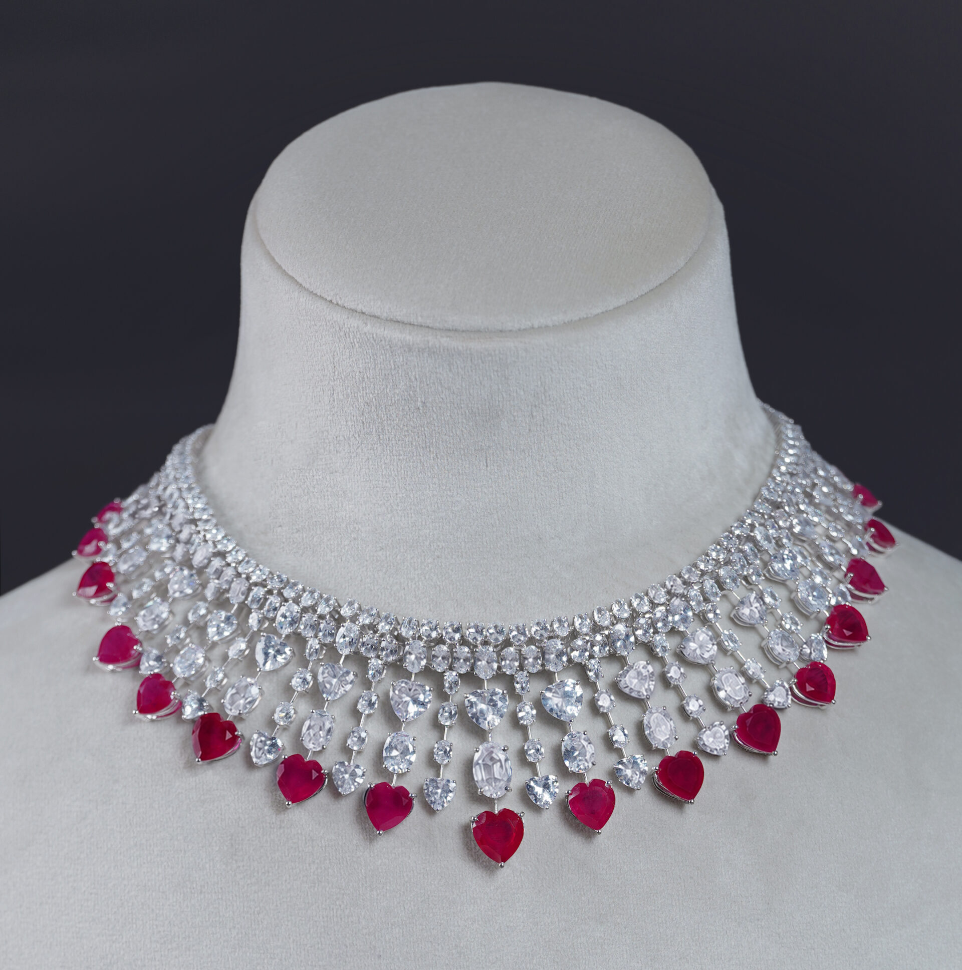 Crimson Heart Cascade Choker